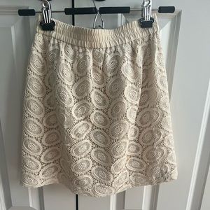 Club Monaco crochet skirt